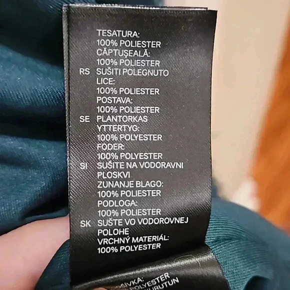 H&M Divided Teal Fuzzy Cardigan Sz Medium - Picture 3 of 5